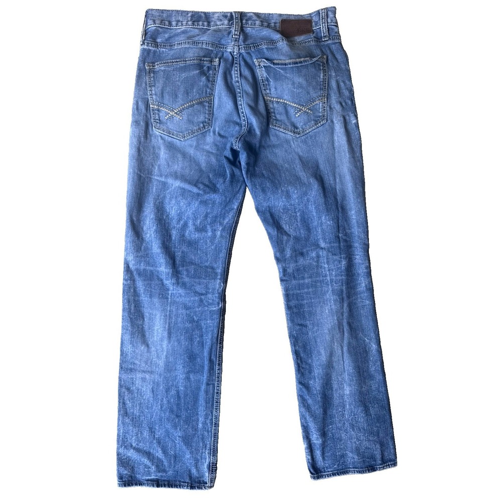 BKE Jake Bootleg Jeans Men's 36L Light Wash Denim Bootcut Stretch - Picture 2 of 12